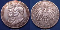 Allemagne, Deutschland, Sachsen, Saxe, Sachs 5 mark Sachsen, Friedrich August III, 5 mark 1909 500 jahr universitat von Leipzig, J.139, 27,70g, petits coups sur tranche sinon SUP+ -