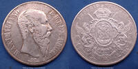 Mexique, Mexico, Mexican 1 peso Mexico, Mexique, Maximilien, 1 peso 1867 M°, KM 388.1, 37mm, 26,77g, TB+ -