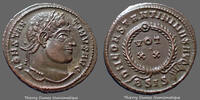 Roman Empire nummus Constantinus Magnus, Constantin Ier, nummus Siscia en 321-324, DN CONSTANTINI MAX AUG, RIC 180, 19mm, 3,19g, jolie monnaie! SPL -
