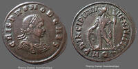 Roman Empire nummus Crispus, nummus Aquiléa en 317, PRINCIPIA IVVENTVTIS, RIC 9, 21mm, 2,77g, P.SUP -