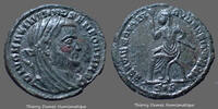 Roman Empire bronze Maximianus Herculius, Maximien Hercule, petit bronze, 1/2 nummus ou folls, Frappe posthume vers 311-312, Siscia, RIC 41, 16,5mm, -