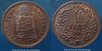 Autriche Hongrie, Ostereich Hungarn 1 kreuzer Osterreich Hungarn Autriche Hongrie Franz Joseph I 1 kreuzer 1892 KM.458 SUP+ -