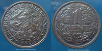 Netherland, Pays Bas, Hollande 1 cent Netherlands, Niederland, Pays Bas, Wilhelmina, 1 cent 1929, KM.152 P.SUP -