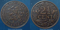 Pays Bas, Netherland, Niederland, Holland 2 1/2 cent Netherlands, Niederlande, Pays Bas, 2 1/2 cent 1912 KM.150 TTB -