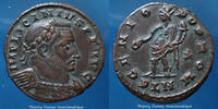 Roman Empire follis Licinius Ier, follis réduit Londres, London en 310-312, Genio Pop Rom, RIC 209c, 22mm, 4,65g, SUP -