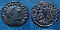 Roman Empire nummus Licinius Ier, nummus ou follis réduit Siscia en 313, Iovi Conservatori, RIC 229, 19x21mm, 3,53g, TTB à SUP -