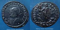 Roman Empire nummus Licinius II Caesar, nummus Héraclea en 321-324, buste casqué, Iovi Conservatori, RIC 54, 20mm, 2,98g, TTB/TTB+ -
