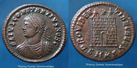Roman Empire nummus Constantius II, Constance II, nummus Cysicus en 325-326, Providentiae Caess, RIC 38, 19mm, 3,25g, SUP à FDC -