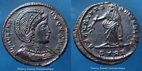 Roman Empire nummus Helena, Helène, nummus Tèves, Trier, Treveri en 327-328, Securitas Reipublice, RIC 508, 19mm, 4,12g, SUP+ -