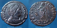 Roman Empire nummus Helena, Helène, nummus Trèves, Treveri, Trier en 327-328, Securitas Reipublice, RIC 508, 19mm, 2,95g, SUP -