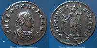 Roman Empire nummus Crispus, nummus Ticinum en 317-318, Principia Ivventutis, RIC 76 R4!, 19mm, 3,09g, P.SUP -