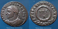 Roman Empire nummus Crispus, nummus Thessalonica en 324, Caesarum Nostrorum, RIC 125, 18mm, 3,67g, SUP+ -