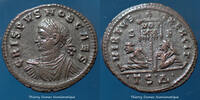 Roman Empire nummus Crispus, nummus Thessalonica en 320, Vritus Exercit / vot xx, RIC 78, 19mm, 2,83g, P.SUP -
