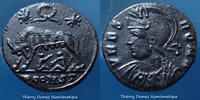 Roman Empire nummus URBS ROMA, sous Constantin Ier, nummus Arles Arelate, Couronne entre deux astres, RIC 373 16mm 2,49g SUP+ -