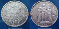 France 5 Francs 5 Francs Hercule 1873 A Paris, G 745a, TB à TTB -