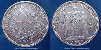 France 5 Francs 5 Francs Hercule 1874 A Paris, G 745a, TTB -