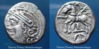 Lingones, Lingons denier Lingones, Lingons, denier ou quinaire Kaletedoy à la rouelle, 1er siècle avant JC, DT 3199, 12/13mmù, 1,92g, TTB à SUP -