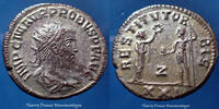 Roman Empire antoninianus Probus, antoninianus Antioch en 276-282, RESTITUT ORBIS / Z / XXI, ric 925, 21mm, 3,71g, TTB+/SUP -