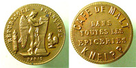 Jeton publicitaire 20 francs JETON PUBLICITAIRE, module du 20 francs or genie, café de malt, KNEIPP, SUPERBE - gold -