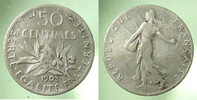 France 50 Centimes 50 Centimes semeuse de Roty, 1903, G.420 TB à TTB -