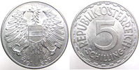 Autriche, Austria, osterreich 5 schilling AUSTRIA, Autriche, 5 schilling aluminium 1952, KM.2879 SUPERBE -