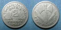 France 2 Francs 2 Francs type Bazor, 1944 C, aluminium, Gadoury 536 TTB -