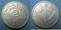 France 2 Francs 2 Francs type Bazor, 1944 B, aluminium, Gadoury 536 TTB -