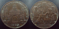 Belgique, Belgie, Belgien jeton Belgique, belgie, Belgien, Exposition universelle d'Anvers 1885, jeton 30 mm, TTB -