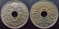 France 5 centimes 5 centimes Lindauer 1938, G.170 presque SUPERBE -