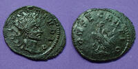 Roman Empire antoninien CLAUDE II le Gothique, CLAUDIUS II Gothicus, antoninien posthume, Rome en 270, Consecratio aigle, 2,76 grms, RIC.260 TTB à SUP -