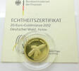 Bundesrepublik Deutschland / BRD 20 Euro Gold Serie Deutscher Wald Fichte -