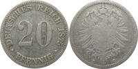 Deutschland 20 Pfennig 1875 C J5 20 Pfennig C ss/s 8,00 EUR  plus 12,95 EUR verzending