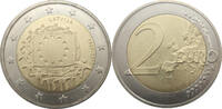 Lettland 2 Euro 30 Jahre Europaflagge -