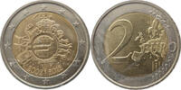 Belgien 2 Euro 10 Jahre Euro-Bargeld -