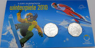 Österreich 2 x 5 Euro (10 Euro) 5-Euro-Silbermünzen - Olympische Winterspiele 2010 in Vancouver -