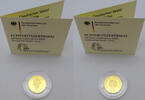 Bundesrepublik Deutschland / BRD 20 Euro Deutscher Wald - Eiche - 1/8 Unze Gold -