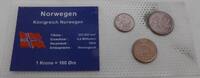Norwegen 8 Øre (1 + 2 + 5) Kursmünzen -