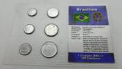 Brasilien 1,86 Cruzado Kursmünzensatz - KMS -