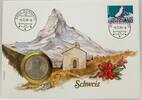 Schweiz 5 Franken Abbildung eines Berges - Matterhorn - Numisbrief -