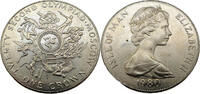 Isle Of Man 1 Crown XXII. Olympische Sommerspiele, Moskau 1980 Kämpfer an der Spitze der Münze -