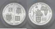 Portugal 200 Escudos 500. Jahrestag - Vertrag von Tordesillas - Republica Portuguesa -