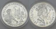 Cookinseln / Cook Islands 50 Dollars 500 Years of America - 1492 - 1992 - Elizabeth II - Giovanni da Verrazzano -