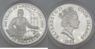 Cookinseln / Cook Islands 50 Dollars 500 Years of America - 1492 - 1992 - Elizabeth II - Juan de la Cosa -