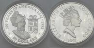 Cookinseln / Cook Islands 50 Dollars 500 Years of America - 1492 - 1992 - Elizabeth II - Francisco Pizarro González -