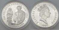 Cookinseln / Cook Islands 50 Dollars 500 Years of America - 1492 - 1992 - Elizabeth II - Sir Walter Raleigh -