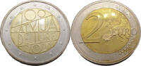 Lettland 2 Euro 100 Jahre Anerkennung der Republik Lettland -