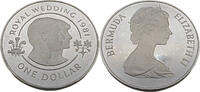 Bermuda 1 Dollar Hochzeit von Prinz Charles und Lady Diana -