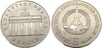DDR / Deutsche Demokratische Republik 5 Mark der DDR 5 Mark der DDR, Brandenburger Tor 1987 A,J.1536 -