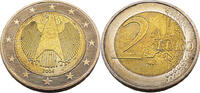 Bundesrepublik Deutschland / BRD 2 Euro 2004 J Bundesadler prfr-f.stgl 3,95 EUR  plus 12,95 EUR verzending