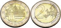Bundesrepublik Deutschland / BRD 2 Euro Bremen Rathaus und Rolandstatue -